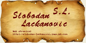 Slobodan Lackanović vizit kartica